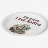 Assiettes En Carton Dernier Rodéo de Scottsdale Week-end d'enterrement (Angle)