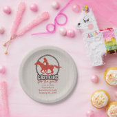 Assiettes En Carton Dernier Roulé Rouge Pour La Mariée (Fête)