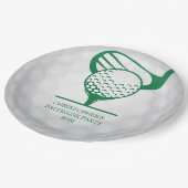 Assiettes En Carton Dernier Swing Avant Le Ring Golf Bachelor Party (Angle)