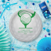 Assiettes En Carton Dernier Swing Avant Le Ring Golf Bachelorette Part (Fête)