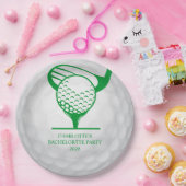 Assiettes En Carton Dernier Swing Avant Le Ring Golf Bachelorette Part (Fête)