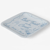Assiettes En Carton Dernier Toast Coast Beach Bachelorette Party (Angulaire)