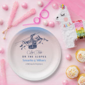 Assiettes En Carton Dernier Toast Sur La Pente Ski Bachelorette Merci (Fête)