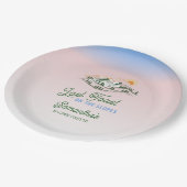 Assiettes En Carton Dernier Toast Sur La Pente Ski Hiver BACH Week-end (Angle)