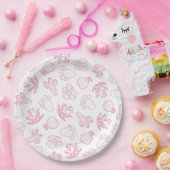 Assiettes En Carton Dernière Fête de Fiançailles Rose de Rodeo (Fête)