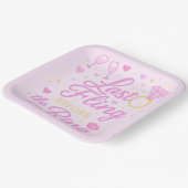 Assiettes En Carton Dernière Fling Avant Les Serviettes De Bague (Angulaire)