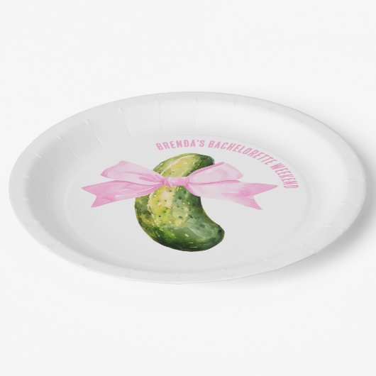 Assiettes En Carton Dernière Pickle qu'elle chatouillera Enterrement d (Angle)