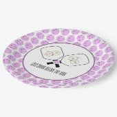 Assiettes En Carton Dernière swing avant la bague Mariage Pickleball (Angle)