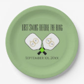 Assiettes En Carton Dernière swing avant la sage de Mariage de pickleb (Devant)