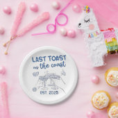 Assiettes En Carton Dernière Toast sur la Côte Est 2025 (Fête)
