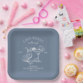 Assiettes En Carton Dernière Toast sur la Côte Fête de Bachelorette (Fête)