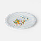 Assiettes En Carton Dernière voile avant la soirée d'enterrement de vi (Angle)