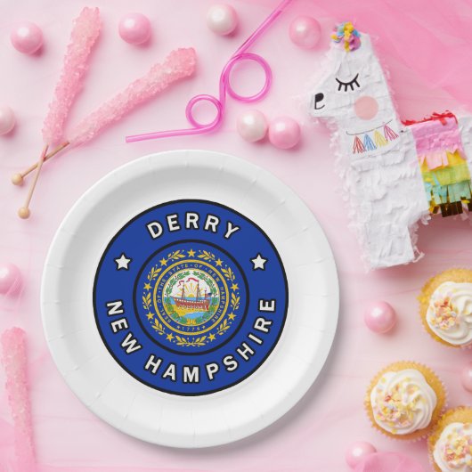 Assiettes En Carton Derry New Hampshire (Fête)