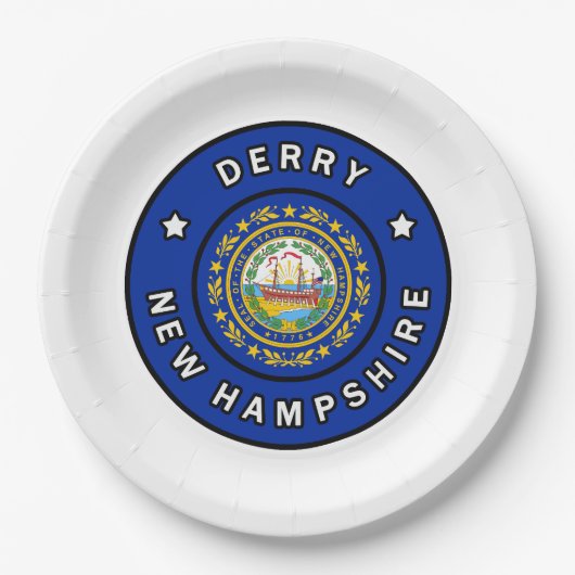Assiettes En Carton Derry New Hampshire (Devant)
