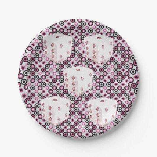 Assiettes en carton Dés (Devant)