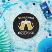 Assiettes En Carton Des bières à 30 ans (Fête)