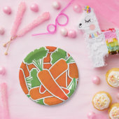 Assiettes En Carton Des carottes funky ! (Fête)