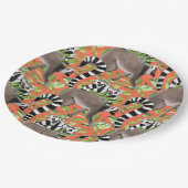 Assiettes En Carton Des lémuriens de Madagascar à la ceinture dans la  (Angle)