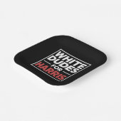 Assiettes En Carton Des Mecs Blancs Pour Kamala-Harris Pour Le Préside (Angulaire)