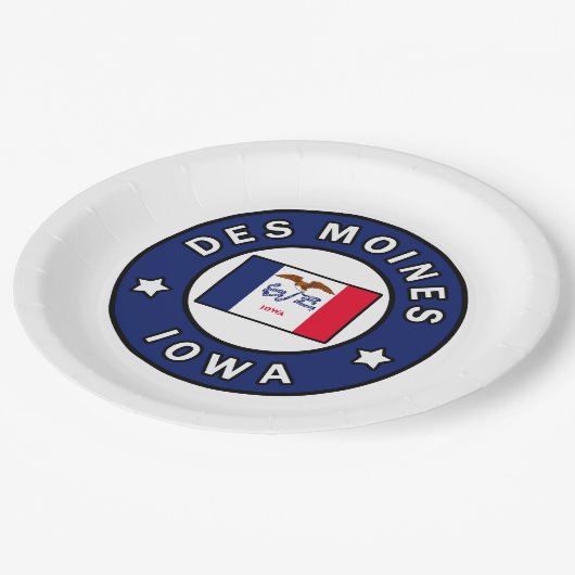 Assiettes En Carton Des Moines Iowa (Angle)