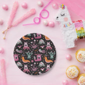 Assiettes En Carton Des monstres amicaux de l'espace extra-atmosphériq (Fête)