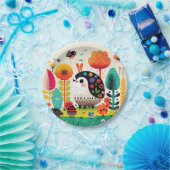 Assiettes En Carton Des monstres dynamiques mignons et des créatures j (Fête)