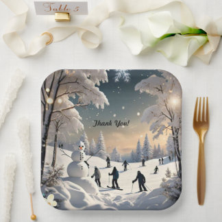 Assiettes En Carton "Des nuits enfantines à l'avant"
