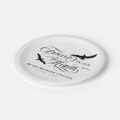 Assiettes En Carton Des Oiseaux Qui S'Envolent Pour Toujours Dans Nos  (Angle)