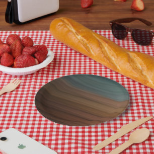 Assiettes En Carton Désert Peint Sud-Ouest Faux Wood