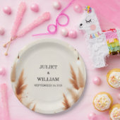 Assiettes En Carton Désert Rustique Boho Automne Ombre Mariage Brown (Fête)