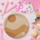 Assiettes En Carton Desert Sun Minimal (Fête)