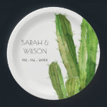 ASSIETTES EN CARTON DÉSERT VERT MODERNE CACTUS FOLIAGE EAU COULEUR<br><div class="desc">Si vous avez besoin d'une personnalisation ou d'autres éléments correspondants,  n'hésitez pas à me contacter à info@yellowfebstudio@.com</div>