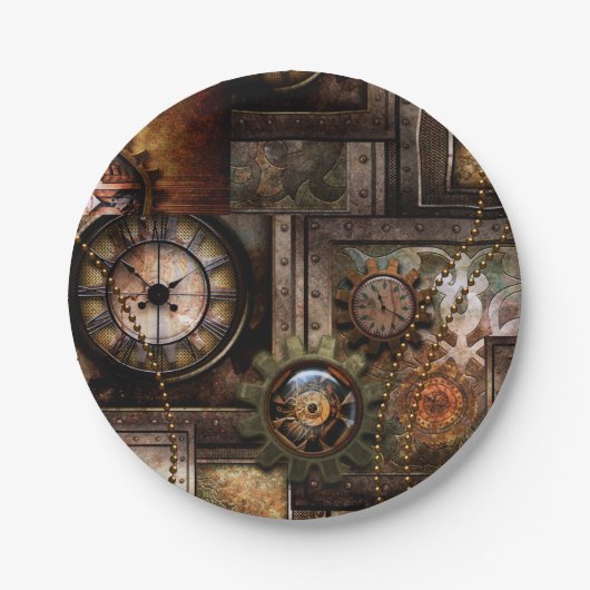 Assiettes En Carton Design à vapeur magnifique (Devant)