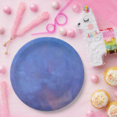 Assiettes En Carton Design Abstrait bleu (Fête)