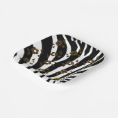 Assiettes En Carton Design animal et floral (Angulaire)