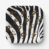 Assiettes En Carton Design animal et floral (Recto)