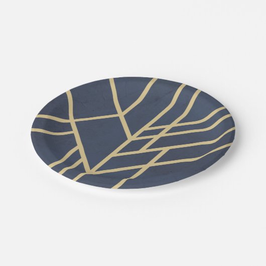 Assiettes En Carton Design Art déco (Angle)