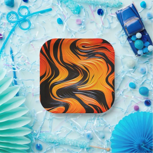 Assiettes En Carton Design artistique (Fête)