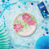 Assiettes En Carton Design Café Rose sur Plaques en papier 8" (Fête)