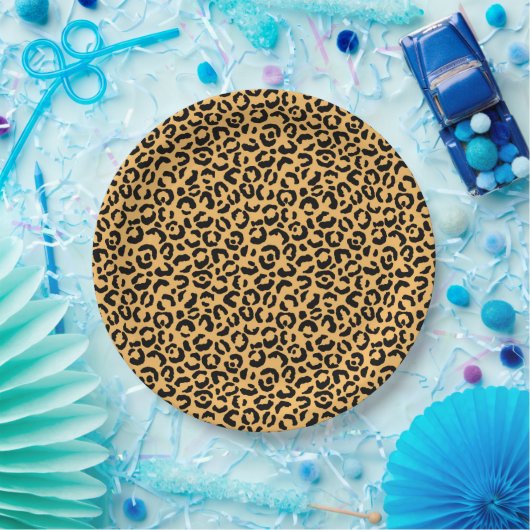 Assiettes En Carton Design classique série Leopard 14 (Fête)