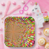 Assiettes En Carton Design coloré (Fête)