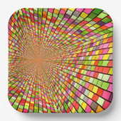 Assiettes En Carton Design coloré (Recto)