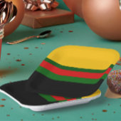 Assiettes En Carton Design de bloc couleur rouge rouge jaune