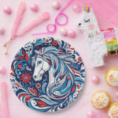 Assiettes En Carton Design de cheval (Fête)