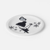 Assiettes En Carton Design de neige de différents objets (Angle)