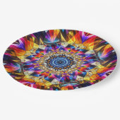 Assiettes En Carton Design de Neon Kaleidoscope (Angle)