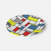 Assiettes En Carton Design de style mondrien (Angle)