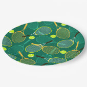 Assiettes En Carton Design de tennis (Angle)