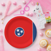 Assiettes En Carton Design du drapeau d'état du Tennessee (Fête)