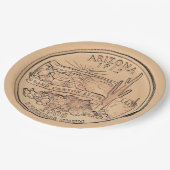 Assiettes En Carton Design du quartier d'état de l'Arizona (Angle)